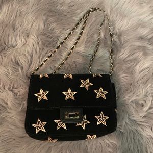 Cross body Star velvet Purse